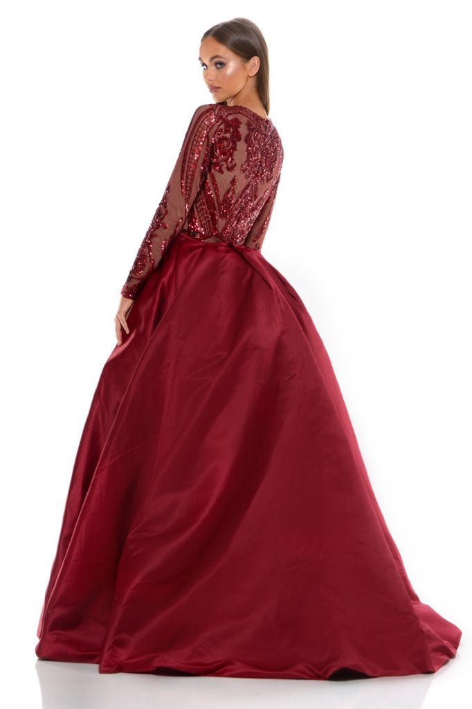 1705 Long Sleeve Burgundy