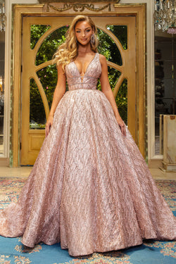CINDERELLA GOWN ROSE GOLD Yasmins Bridal CINDERELLA GOWN ROSE GOLD Yasmins Bridal