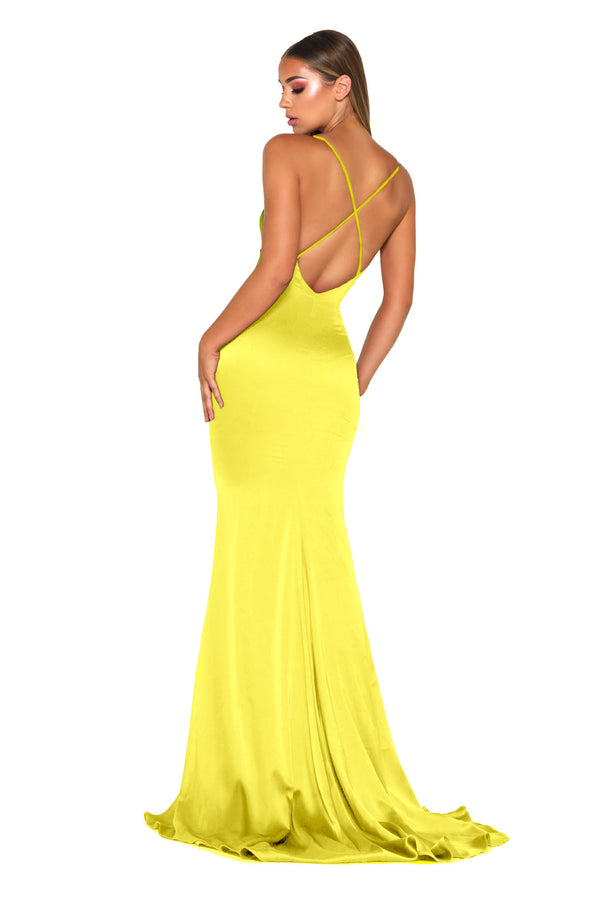 Dana Gown Hot Yellow